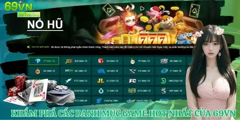 Khám phá các danh mục game hot nhất của 69VN là gì